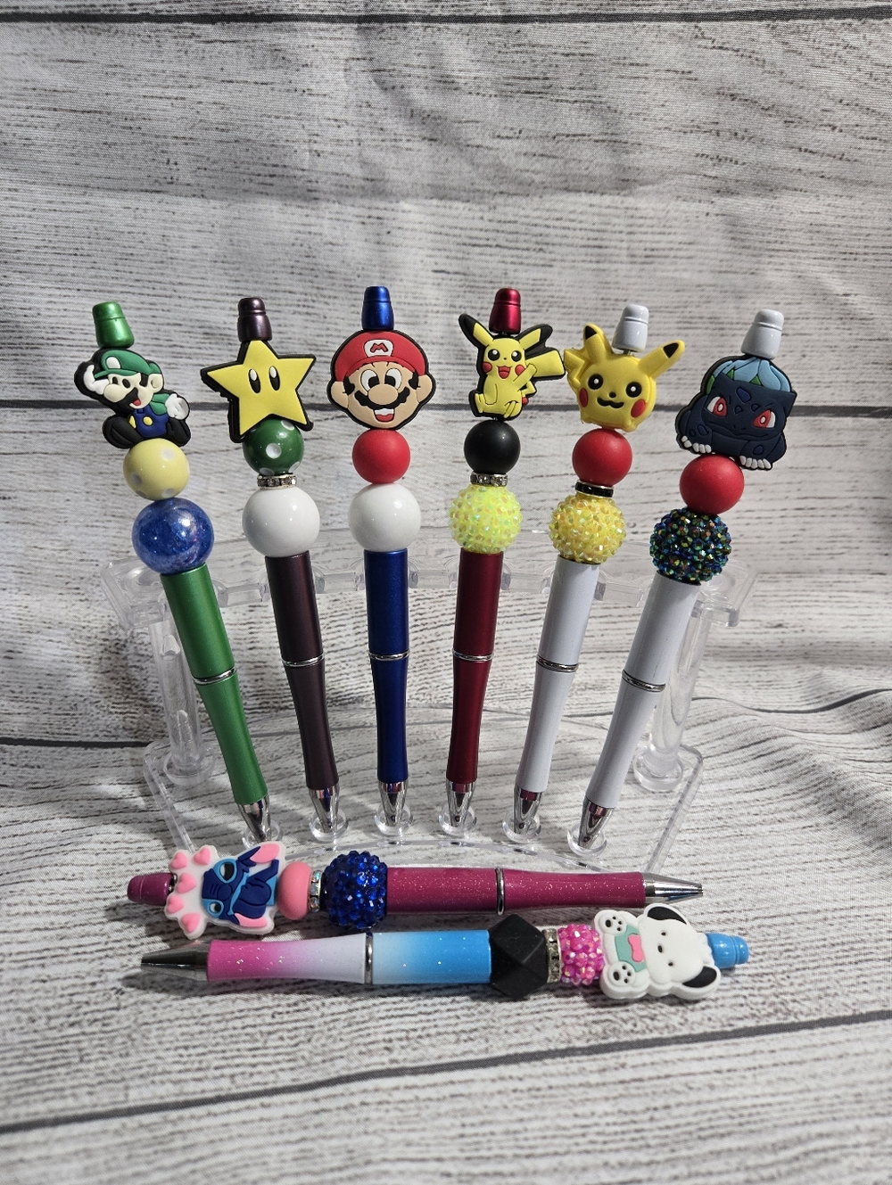 Character Themed Beaded Pens[Read Description]